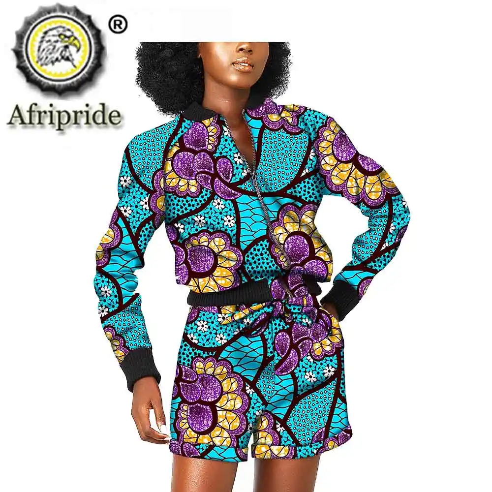 ankara jacket and shorts