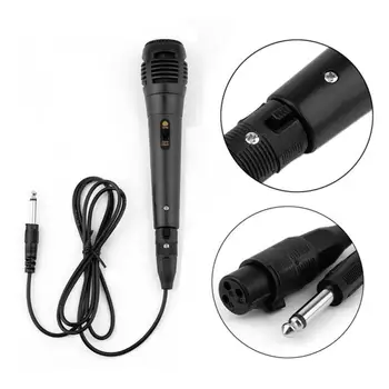 

Dynamic Uni-directional Microphone Handheld Wired Professional Mic Portable External 6.5mm Karaoke Hands-free Micphone
