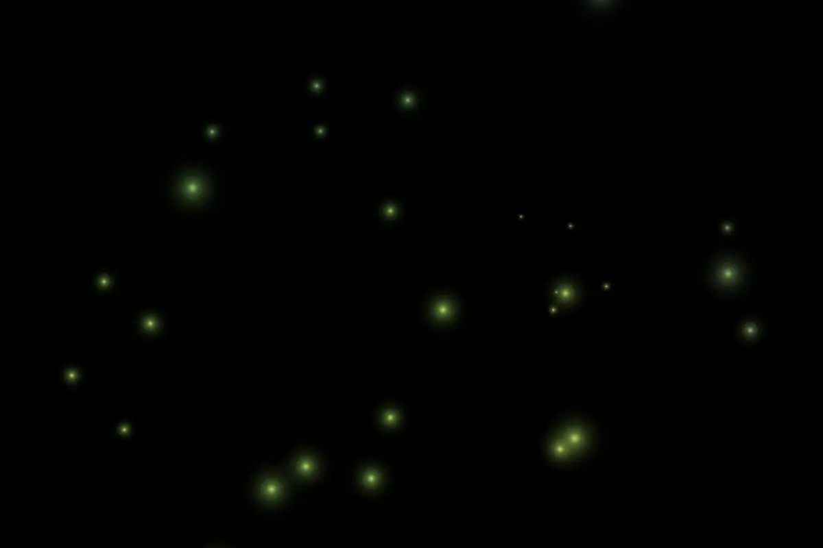 平面素材-80张高清唯美萤火虫荧光蝴蝶叠加合成素材 80 Fireflies Overlays(27)