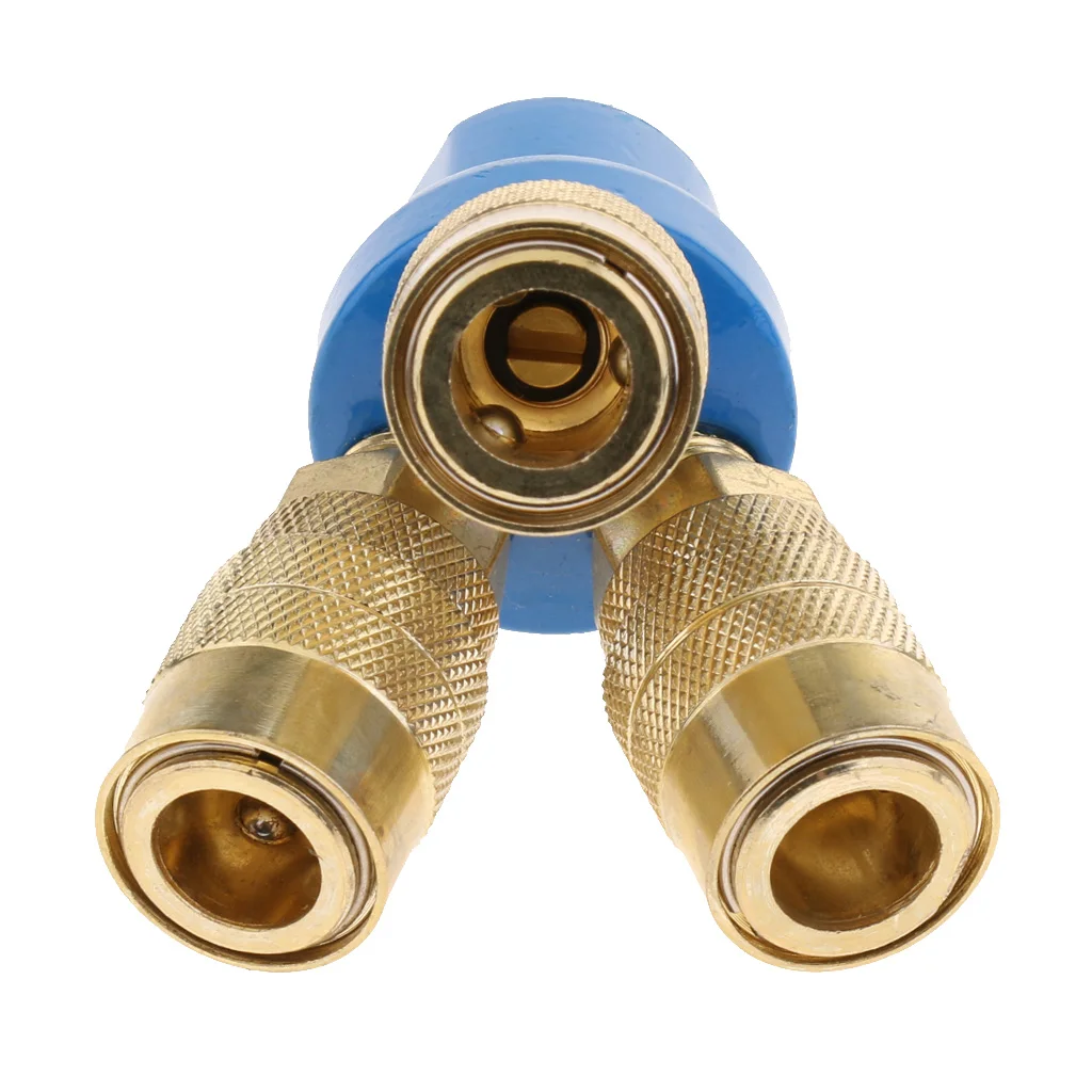 3-Way Air Hose Manifold Quick Coupler Connector Fitting Adapter / Splitter 1/4 inch