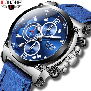 

Relogio Masculino Business Mens Watches 2020 LIGE Top Brand Luxury Waterproof Clock Military Sport Chronograph Quartz Watch Men