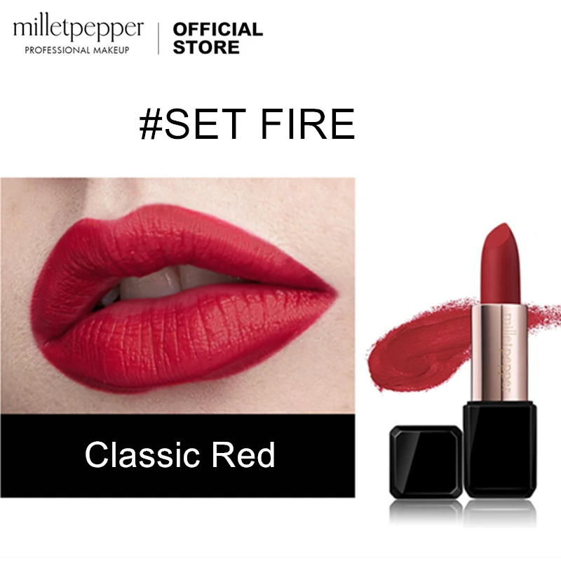 classic red lipstick