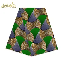 6 ярдов Африканский Воск Принты Ткань Голландский хлопчатобумажная ткань Дашики настоящий цветочный батик для платья A000568