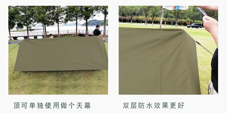 REWTR Ultralight Camping Tent Double Persons 210D Oxford skin Tent Cycling Hiking Portable Double Layer Rainproof Windproof