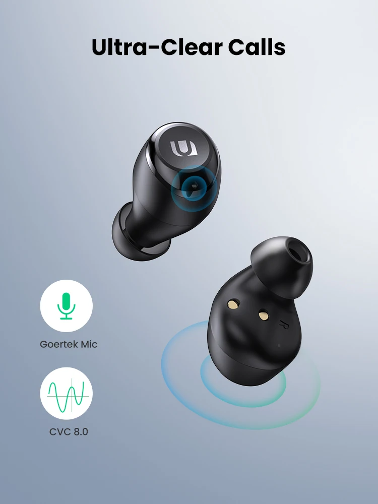 UGREEN HiTune TWS Headphones Wireless Bluetooth Earphones aptX with Qualcomm Chip True Wireless Stereo Earbuds Headset Headphone