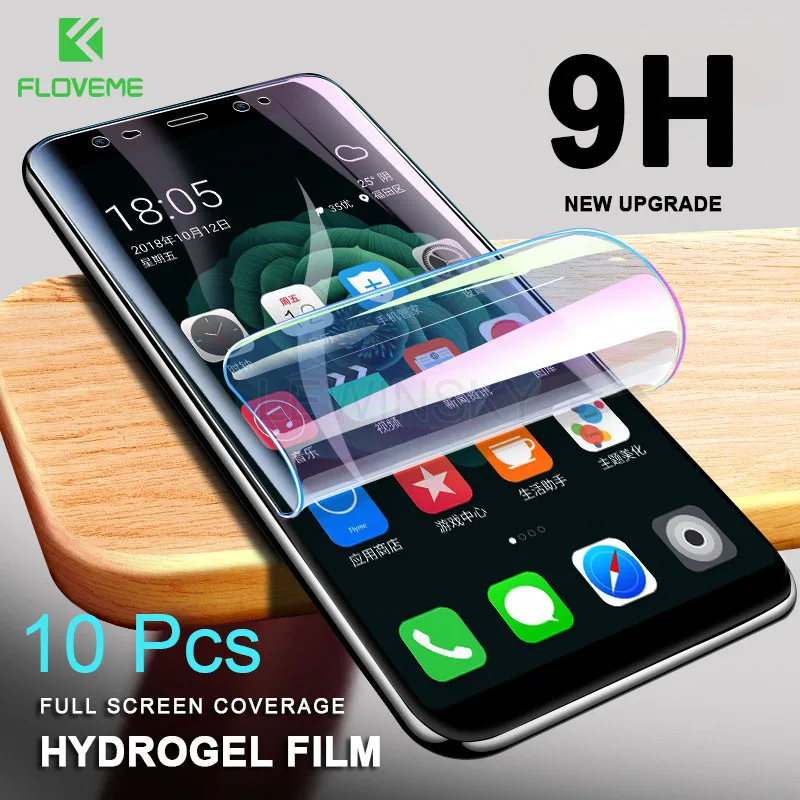 FLOVEME Soft Screen Protector For Samsung S8 S9 Plus Full Curved Screen Protectors Not Tempered Glass Film For Samsung Note 8 9