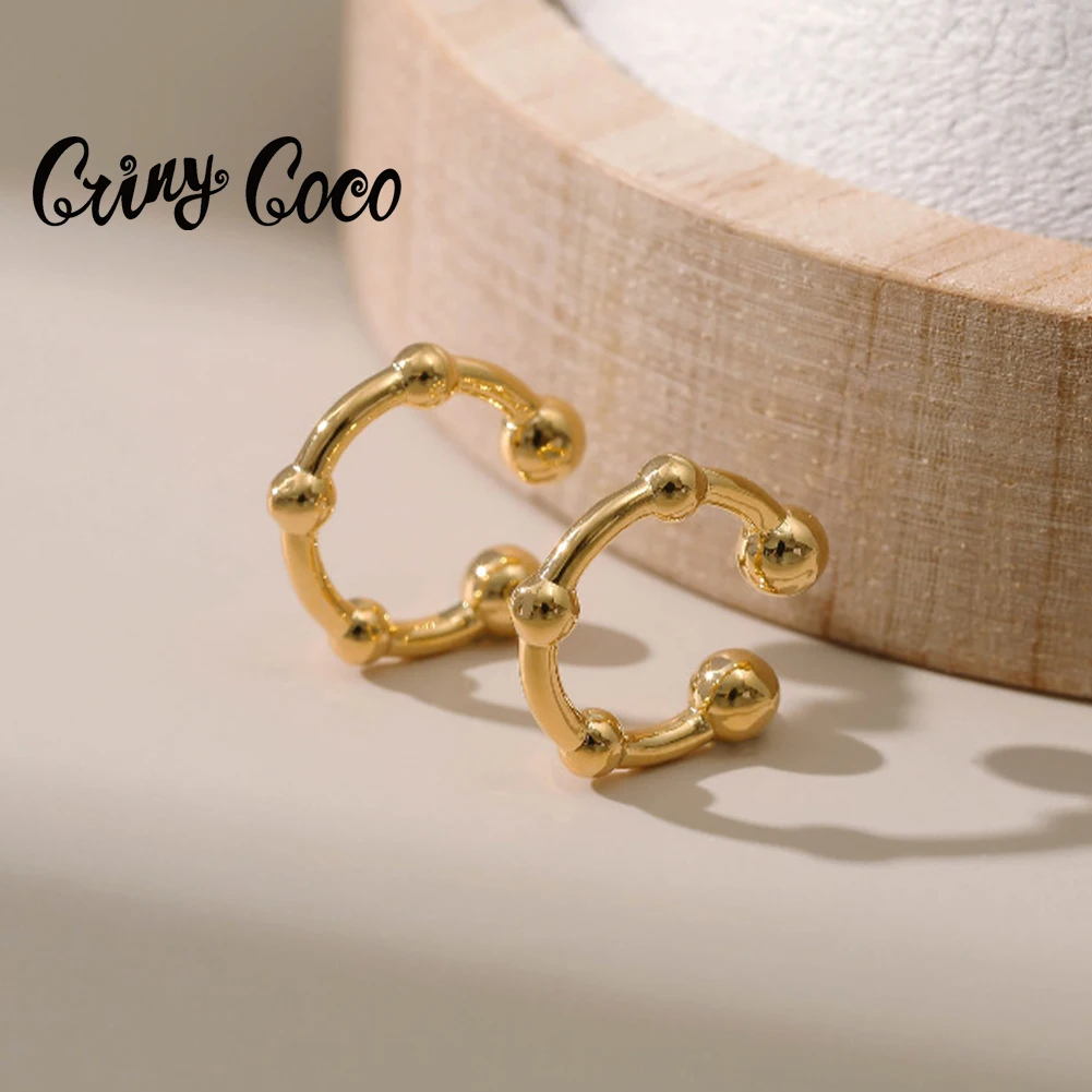 Женские серьги-кольца Cring Coco регулируемые серьги без отверстия для ушей