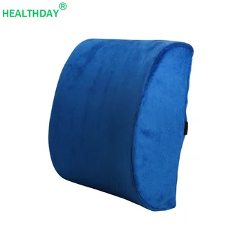 

Orthopedics Lumbar Support Memory Foam Product Waist Pillow Office Car Seat Chair Buckle Design Non-slip Support Waist Cushion