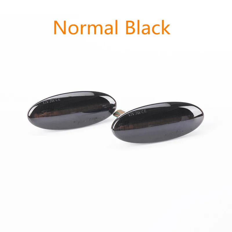 N black 2x Динамический светодиодный, боковой, габаритный фонарь течет индикатор ретранслятора 12v сигнальные лампы для Nissan Qashqai Dualis Juke Micra марта - Испускаемый цвет: N black