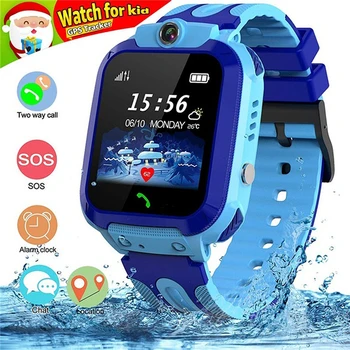 

Children Waterproof IP67 Voice Chat Smart Watch Positioning Anti-lost Bracelet GPS Tracker Watch Birthday Gift for Kids