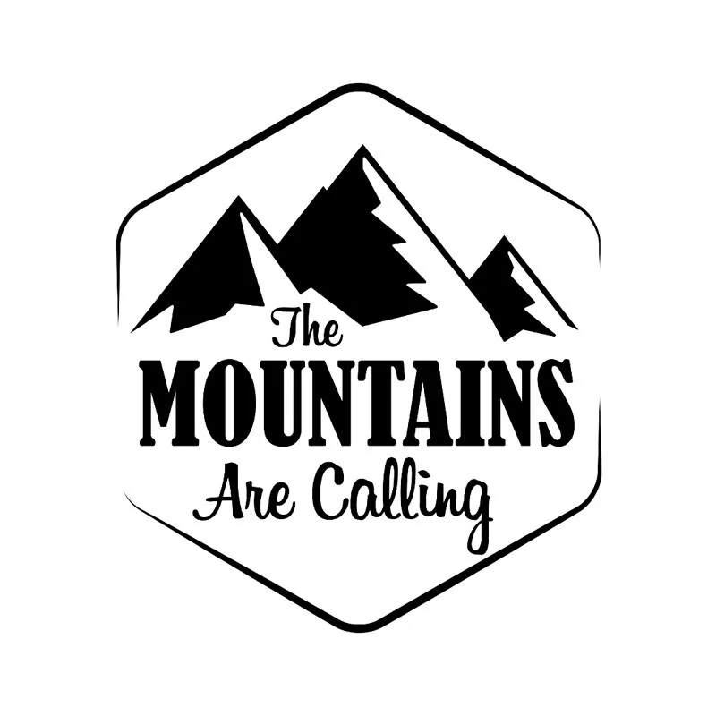 

Interesting Car Sticker The MOUNTAINS Are Calling Exquisite Accessories Decal Logo Body Car Window PVC