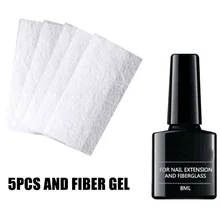 Fibernails Стекловолоконный Профессиональный волоконный гель DIY салонная обертка маникюрные наклейки аксессуары инструмент портативный домашний набор для наращивания ногтей