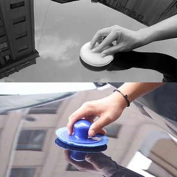 

Wax Applicator Pads with Handle Car Cleaning Tools Detail Products Microfiber Pad Auto Sponge for Detailing