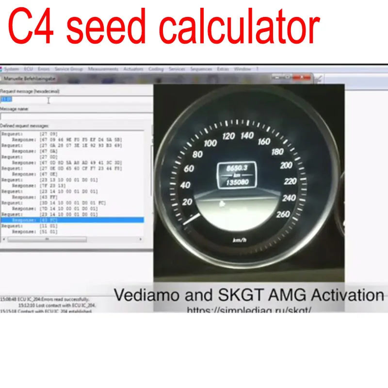 Онлайн калькулятор для MB Star C4 C5 C6 DTS Seed Key|Программаторы с автоповтором| |