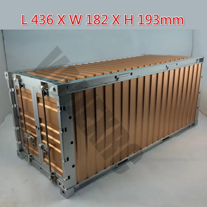 

1/14 Scale Simulation Metal Container for 1/14 Scale Tamiya Remote Control Truck Tractor L436XW182XH193mm