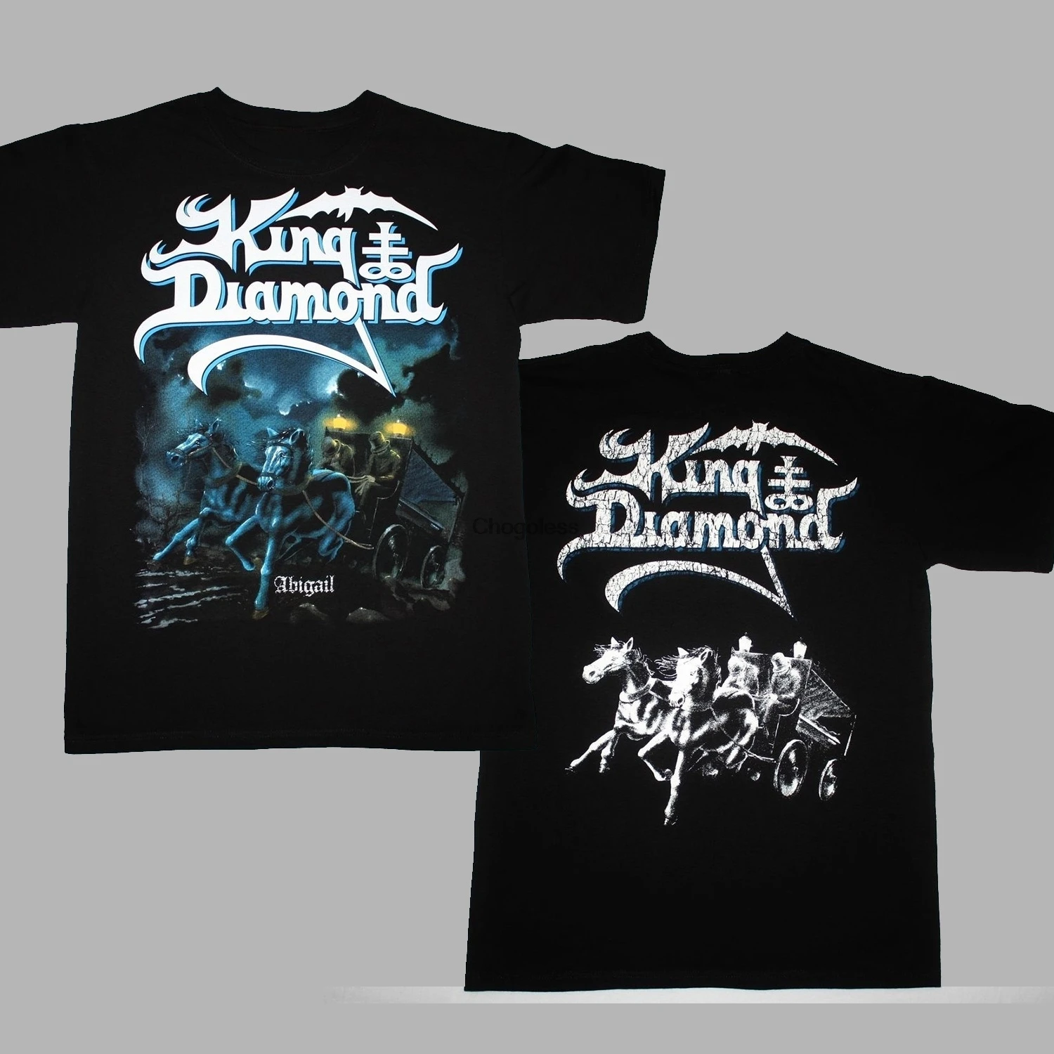 Новинка черная футболка King Diamond Abigail мерцит тяжелый металл готика цвет черный |