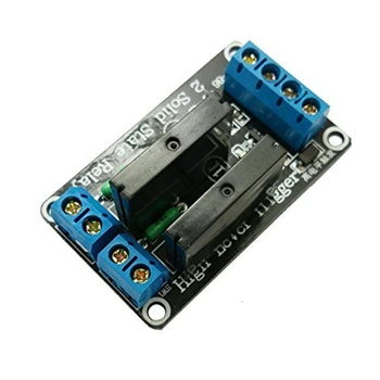 

AiSpark 5V 2 Channel SSR Solid State Relay Board Power Switch High Level Trigger
