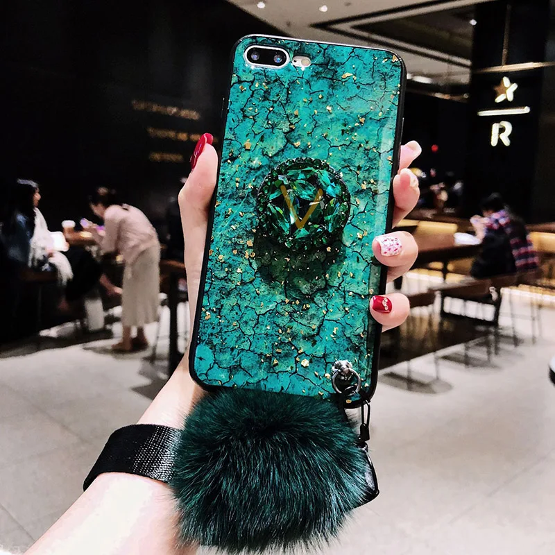 green-3 set Чехол для Huawei Honor 8 Lite 9 10 Lite 8X MAX 8C 8S 9i 9N 10i 20i 20 Pro фотоаппаратов моментальной печати 7S 7X 6X крышка Мрамор чехол Роскошный баскетбольный мяч держатель - Цвет: green-3 set