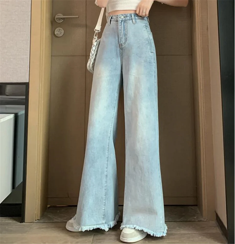 jeans women Woman Jeans High Waist Clothes Wide Leg Denim Clothing Blue Streetwear Vintage Quality 2022 Fashion Harajuku Straight Pants skinny jeans