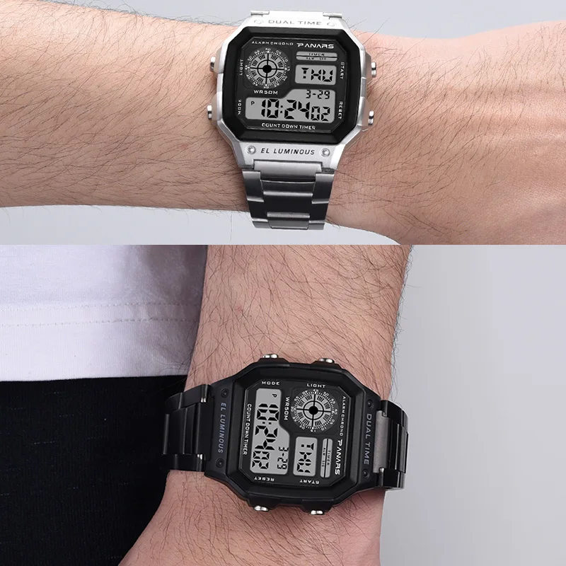 PANARS спортивные мужские часы цифровые G стильные часы водонепроницаемые Роскошные брендовые деловые мужские наручные часы ударные часы мужские часы