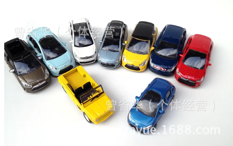 Экспортная игрушка из 1/64 сплава Модель автомобиля Citron Citroen модель автомобиля Модель автомобиля длиной около 8 см