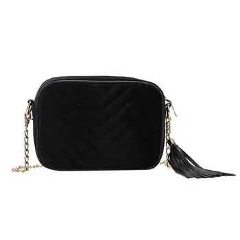 

Women Bag Shoulder Messenger Bag 2020 New Fashion Suede Casual Wild Simple wild fashion casual Tassel pure Temperament H1