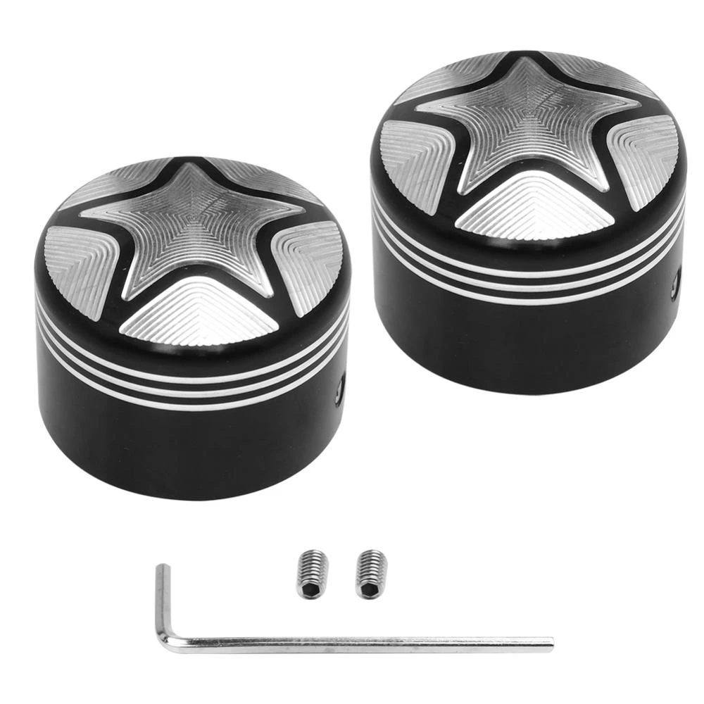 Front Axle Nut Cover Bolt Kit For Harley Touring Softail Sportster Road King