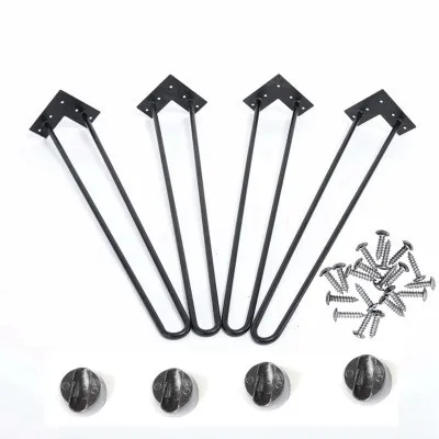

4Pcs Iron Metal Table Desk Legs Home Accessories for DIY Handcrafts Furniture 8/12/16/28inch Table and Sofa Table Leg