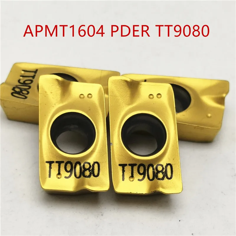 10PCS APMT1604 PDER TT9080 Carbide insert Milling tools Face milling turning tools Lathe cutter Tool turning insert