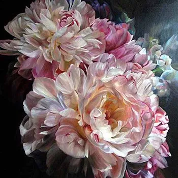 

Full 5D Diy Daimond Painting Cross-stitch Blooming Peony 3D Diamond Painting Full Rhinestones Paintings Embroidery Gifts