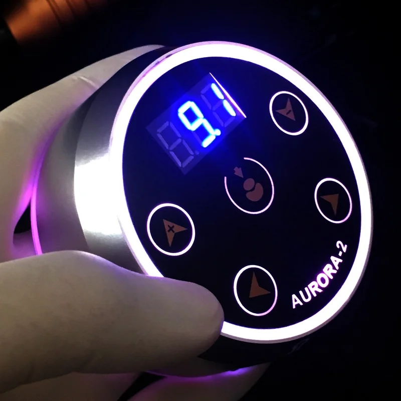Блок питания Aurora 2 для тату машинок светодиодный светодиодным дисплеем и