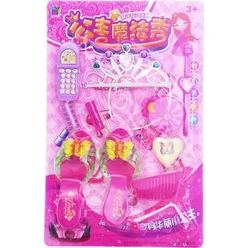 

Pretend Play Fashion Toy Girl Jewelry Princess Magic Wand Crown Head Jewelry Toys for Kids Play Makeup Birthday Gifts for Girls