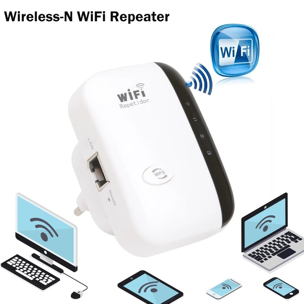Беспроводной Wi Fi репитер 2 4 ГГц 300 Мбит/с|Сетевые карты| |
