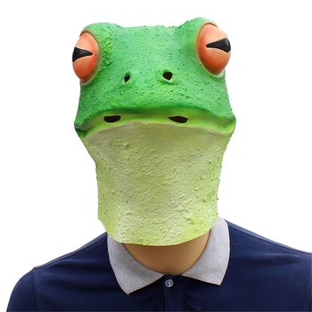 

frog salmon Funny Latex Unisex Movie Cosplay Anime costume Prop Adult Animal Party Mask for Halloween