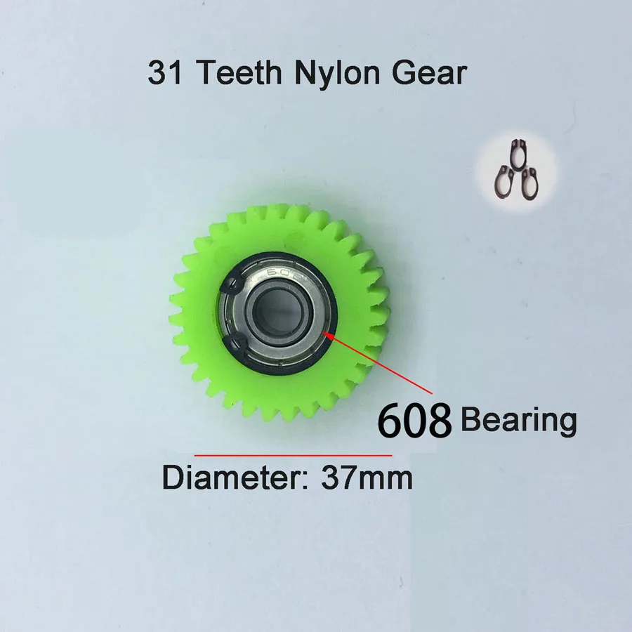 27T 28T 31T 36 Tooth Electric Car Nylon Gear for Electric Lithium Power Folding Car Motor Bicycle electric bike gear motor gear transmission gear