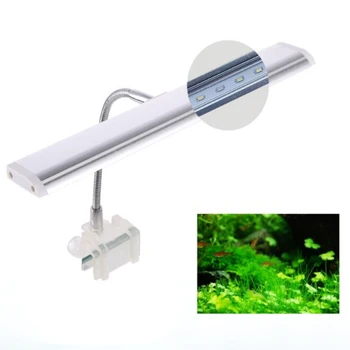 

Ultra Slim LED Aquarium Light Lighting plants Grow Light 10W Aquatic Plant Lighting Waterproof Clip-on Lamp For Fish Tank