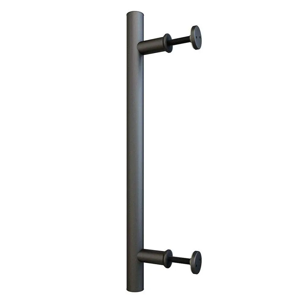 

15-3/4in Matte Black Side Mount Bar Pull Handle for Sliding Barn Door Hardware