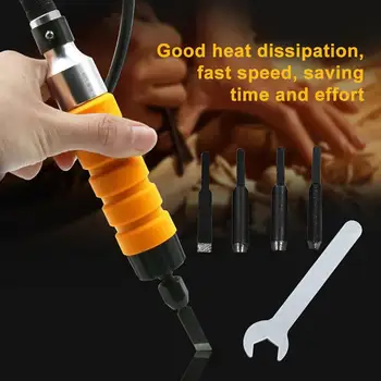 

Electric Root Carving Knife Chisel Flexible Shaft Carpentry Woodworking Tools Handle Flexible Shaft Chisel Carved Wood