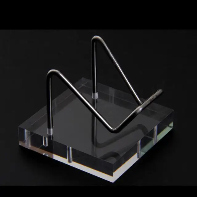thumbnail: 24 Stuks Acryl Display Standaards - Heldere Ezel Stands Voor Stenen, Kristallen & Kleine Collecties (3 Maten)