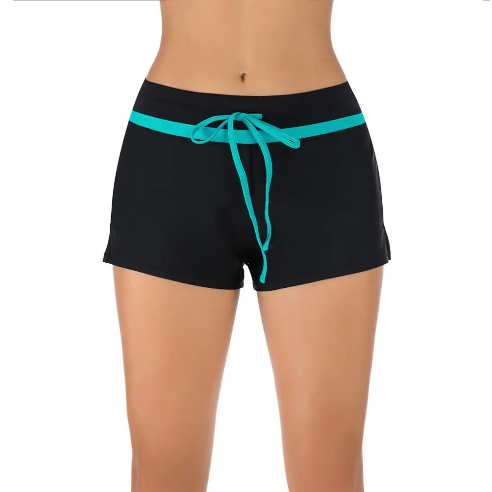 

TYAKKVE 2019 High Waist Women Bikini Bottoms Solid Swimsuit Sport Tankini Bottoms Brazilian Bandage Plus Size Beach Swim Shorts