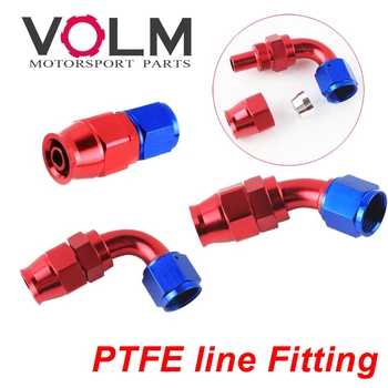 

universal JIC UNF AN6 AN8 AN10 swivel resuable E85 teflon hose end connector hydraulic oil fuel PTFE line Fitting Adapter