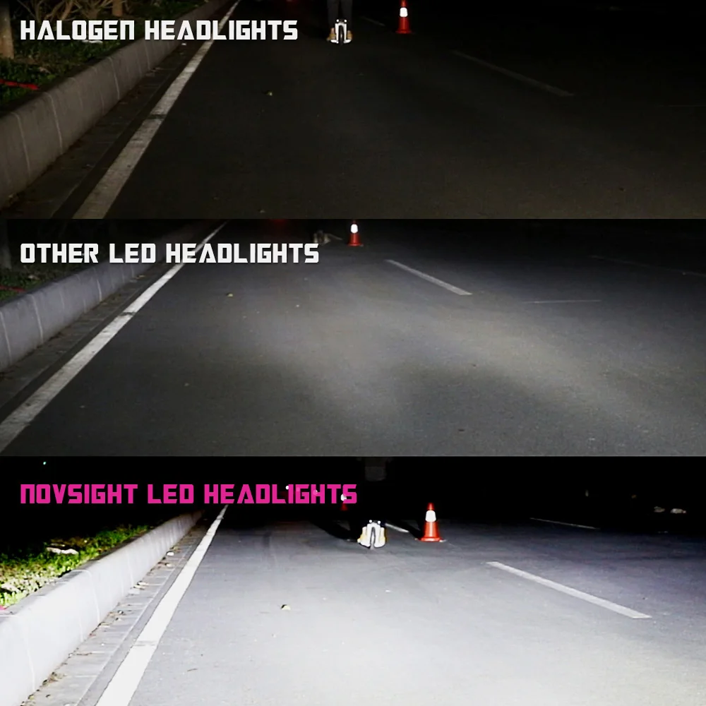 Novsight автомобильный головной светильник h4 led 12 В h7 h1 h8 h11 9005 9006 led головной светильник лампы 8000лм 50 Вт автомобильный светильник 6500 к белый светодиод авто лампа