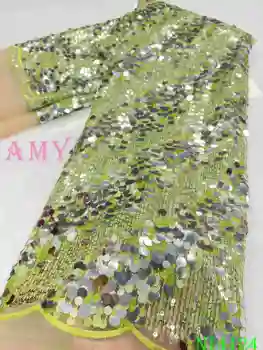 

African Embroidery Lace 2020 High Quality Fabric With Sequens Beautiful French Tulle AMYNI4124