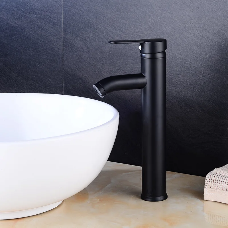 

European Style Copper Black And White with Pattern Baking Varnish Archaistic Basin Faucet Bathroom Cabinet Basin Sanitary Ware S