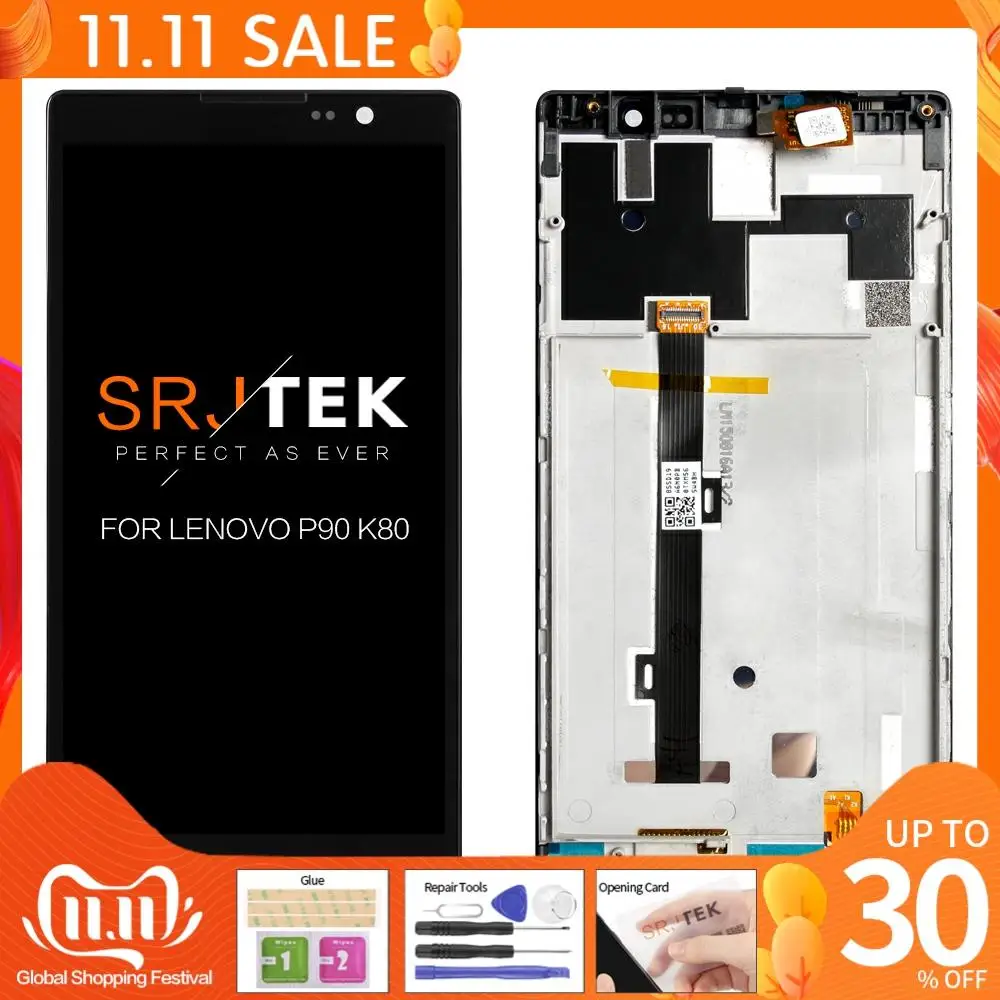 

Original 5.5'' 1920x1080 LCD For Lenovo P90 Display K80 LCD Touch Screen Digitizer Assembly Replacement Parts