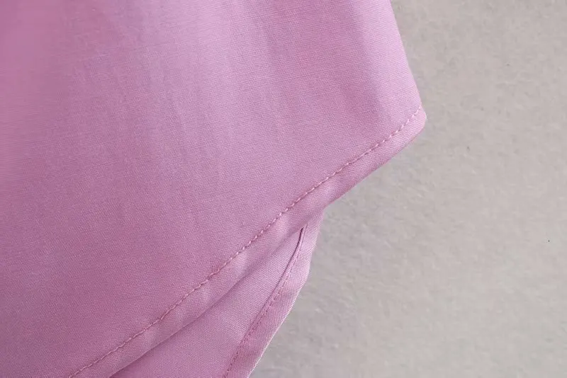 Pink Long Sleeve Shirt Fall Ladies Tops Women Button Shirt haut femme blusas mujer de moda