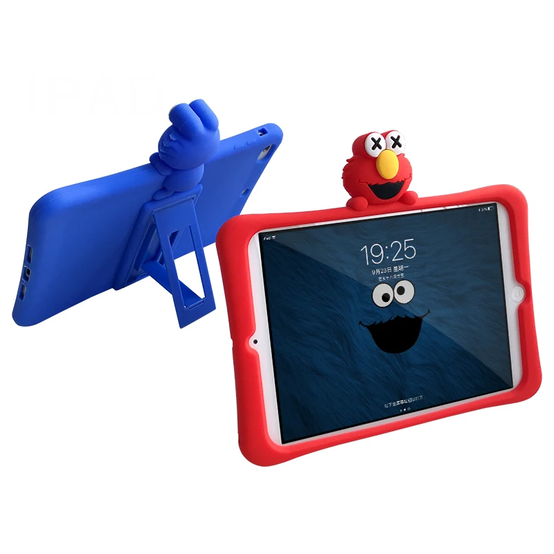 Планшет силиконовый чехол с подставкой для Планшеты ipad Mini1 на возраст 2, 3, 4, 5, ipad air 2 3 pro 10,5 Мультфильм защитный чехол для ipad 2, 3, 4 18 9,7