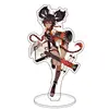 Anime Figure Genshin Impact Diluc Venti Klee Keqing Qiqi acrylique support modèle plaque bureau décor debout signe porte-clés Fans cadeaux ► Photo 3/6