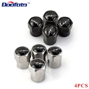 

Doofoto 4x Car Wheel Valve Caps Tire Tyre Stem Cover For Toyota C-HR Corolla RAV4 Avensis t25 Auris Camry Accessories Styling