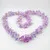 Guirnalda de cadena de flores artificiales para boda, fiesta, hogar, pared, Artesania decorativa, colgante hecho a mano - Цвет: Violeta